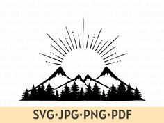 the svg - jpng png - df logo is shown in black and white