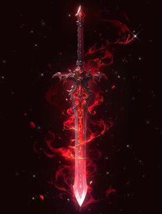 Red Black Swords, Mythical Swords, Action Kamen, Fantasy Blade, Amoled Wallpapers, Pretty Knives, Love Wallpaper Backgrounds, Planets Art, Skull Artwork