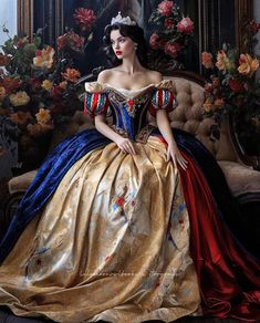 Gryffindor Style, Snow White Gown, Diy Disney Princess, Dog Disney, Film Costumes, Disney Women, Modest Casual, Photoshop Creative