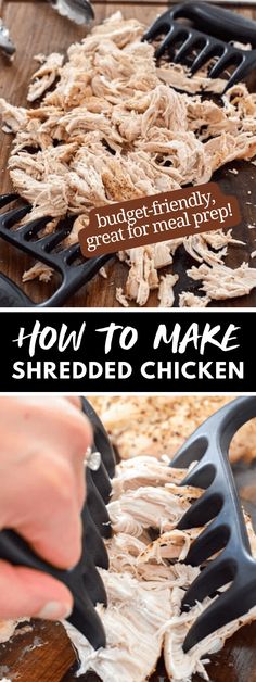 how to make shredded chicken on a grill