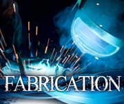 welders working on metal with the words fabrication in front of them