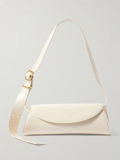 Shop JIL SANDER Cannolo small leather shoulder bag, Explore the latest JIL SANDER women's collection today on NET A PORTER White Baguette Bag With Gold-tone Hardware For Evening, Formal White Bag With Smooth Grain, White Smooth Grain Bag For Formal Occasions, Luxury White Shoulder Bag With Smooth Grain, White Top Handle Shoulder Bag With Smooth Grain, White Baguette Bag With Dust Bag For Evening, White Baguette Bag For Evening With Dust Bag, Elegant White Bag With Smooth Grain, White Smooth Grain Top Handle Shoulder Bag