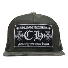 Chrome Hearts Hollywood Usa Trucker Hat Black Green Camo Baseball Cap Snapback ********** Chrome Hearts ********** Brand: Chrome Hearts Size: One Size (Adjustable Snap Back) Name: Trucker Color: Black / Green / Beige / Brown Style: Snapback Cap Material: 100% Cotton Black And White Hollywood, Usa Front Logo Camouflage / Camo Print Cotton And Fabric Material Mesh Sides Snapback Adjustable Button Snap Brand New Never Worn 100% Authentic Or Your Money Back Great Gift I Ship Worldwide Any Other Ques Black And White Hollywood, Chrome Hearts Hat, Trucker Hat Black, Hat Aesthetic, Heart Accessories, Brown Style, Green Beige, Snap Back, Chrome Hearts