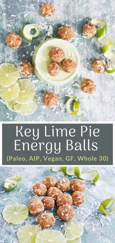 key lime pie energy balls are an easy snack for the whole family