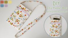 cell phone bag with zipper pocket pattern and instructions to make it in the style of winnie the pooh