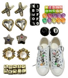 PRICES MAY VARY. Packing List:You will get shoelaces charm fashion decoration,large aperture jewelry and bedazzler rhinestones,these shoelaces charm look simple and elegant,are embellished with attractive rhinestones,which can glitter under the light and reflect a charming bright luster. Durable To Use:These shoelace clips decorations charms are made of alloy,metal,rhinestones and faux pearl,lightweight,not easy to fade or break, suitable for long time wearing. Make Your Shoes Unique:DIY your ch Custom Shoe Laces, Shoe Lace Charms Diy, Shoe Decorations Diy, Sneaker Charms, Shoelace Charms, Shoe Decoration, Shoes Unique, Fashion Decoration, Shoes Stand