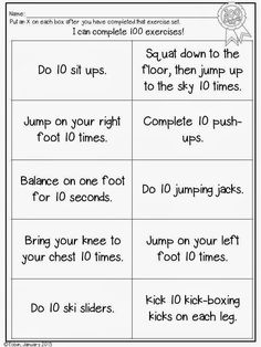 worksheet to help students learn how to jump in the air with numbers and words