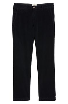 Slim and streamlined from thigh to hem, these smart-casual pants are cut from stretchy corduroy that adds soft texture to your work or weekend looks. 32" inseam; 14 1/2" leg opening; 10 1/4" front rise Zip fly with button closure Front slant pockets; back welt pockets 98% cotton, 2% Lycra® spandex Machine wash, dry flat Imported Corduroy Tapered Leg Pants For Work, Tapered Leg Corduroy Pants For Work, Classic Straight Leg Corduroy Pants, Classic Corduroy Straight Leg Pants, Corduroy Tapered Leg Bottoms For Work, Corduroy Bottoms With Welt Pockets For Work, Classic Relaxed Fit Corduroy Bottoms, Corduroy Tapered Leg Pants With Welt Pockets, Corduroy Pants With Welt Pockets And Tapered Leg