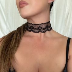 Take your choker to a whole new level with our Alexis Lace Choker. This choker features intricately woven lace. Pair this choker with your outfit of the day for a romantic look that only lace can bring. Color: White or Black About 15 in. at its longest Elegant Adjustable Lace Choker, Adjustable Lace Choker For Party, Elegant Black Lace Choker, Lace Choker With Lace Trim For Parties, Elegant Lace Choker With Lace Trim, Adjustable Lace Necklaces For Party, Lace Trim Party Choker, Elegant Lace Trim Choker, Lace Choker With Lace Trim As Gift