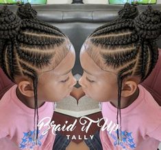 he cutest💕 Love these double knot feed-in buns by @braidituptally 😍 voiceofhaircare.com | Kids hairstyles, Toddler braided hairstyles, Lil girl hairstyles Toddler Braids, Kids Style Hair, Cabello Afro Natural, Lil Girl Hairstyles, Kid Braid Styles, Toddler Hairstyles Girl, Natural Hairstyles For Kids