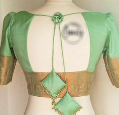 Back Neck Designs Bluse, Blouse Back Not Designs, Blouse Back Neck Designs Catalogue, Blouse Knots Back, Green Blouse Neck Designs, Blouse Hand And Back Design, Doris Blouse Designs, Blouse Back Neck Designs Latest Simple Silk Saree, Doris For Blouses