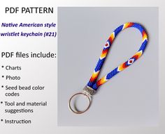 a lanyard with a keychain made out of braiding