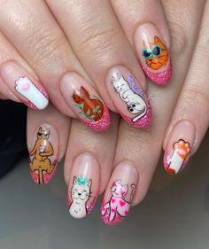 💅 Happy #MeownicureMonday! 💅 Cats = ❤️! Which kitty is your favorite? Today’s supurr adorable meownicure courtesy of @allybnails! #nailgoals Stylish Nails, Spring Nails, Fun Nails, Nails Inspiration, Cute Nails