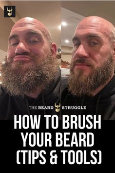 Beard-brush How To Shave Beard Men, How To Grow A Thicker Beard, Beard Vs No Beard, Beard Routine, Well Groomed Beard, Mens Beard Grooming