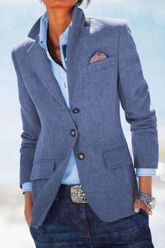 Tomboy Swag, Royal Blue Outfits, Looks Chic, Tomboy Fashion, Business Outfits, Office Outfits