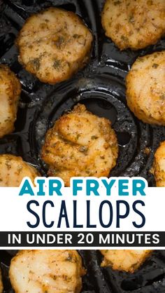 air fryer scallops in under 20 minutes