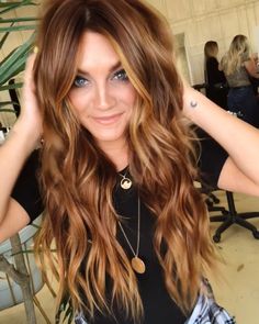 Copper Blonde Hair, Gorgeous Hair Color, Pretty Hair Color, Long Hair With Bangs, Haircut And Color, Hair Color And Cut, Long Layered Hair