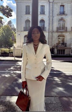 Old Money Fashion Black Women, Woman Classy Outfits, Court Outfit Women, Feminine Attire, Breakfast In Boston, Dress With Blazer, Court Outfit, Wife Style, Glamour Outfit