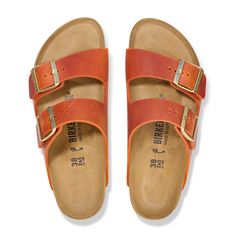 An icon of timeless design and legendary comfort, the Arizona sandal has been defining style since 1973. The two-strap classic takes on a distinctly heritage look from oiled leather, designed to give each pair a unique finish. Oiled leather upper makes each pair one-of-a-kind Suede footbed lining helps keep you comfortable EVA sole is flexible and lightweight Two adjustable straps with metal pin buckles Made in Germany Fuzzy Heels, Womens Casual Boots, Over The Calf Socks, Mens Boots Casual, Hiking Sandals, Waterproof Winter Boots, Pull On Boots, Calf Socks, Birkenstock Arizona