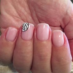 Volleyball Nail Art, Volleyball Nails, Volley Girl, Volleyball Ideas, Sports Nails, Volleyball Game, Cute Simple Nails, Volleyball Mom, Cute Nail Designs