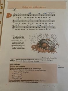 sheet music with an image of a mouse in the rain and other words on it