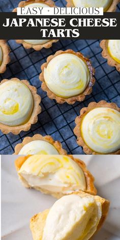 Easy cheese tart recipe with buttery tart shells and rich filling. These creamy Japanese cheese tarts are delicious and addictive, with flaky shells and a gooey cream cheese filling.