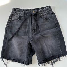 Bdg Baggy Jean Short - Brand New Casual Washed Black Jean Shorts For Summer, Washed Black Denim Bottoms With Built-in Shorts, Washed Black Jean Shorts For Summer Streetwear, Casual Black Denim Shorts, High Rise Jean Shorts For Streetwear, Casual Washed Black Cotton Jean Shorts, Casual Washed Black Jean Shorts For Spring, Casual High Rise Washed Black Bottoms, Casual Washed Black Mid-rise Jean Shorts