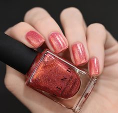 Citrus Punch Nail Polish Coral Nails With Design, Pink Holographic Nails, Citrus Punch, Ilnp Nail Polish, Kiss And Tell, Boutique Nails, Beautiful Nail Polish, Coral Nails, Popular Nail Designs