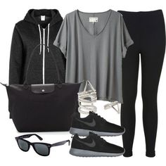 Style #6879 by vany-alvarado on Polyvore featuring rag & bone, Miss Selfridge, American Apparel, NIKE, Longchamp, Forever 21 and Ray-Ban Long Haul Flight Outfit, Longchamp Outfit, Plane Outfit, Flight Outfit, How To Have Style, Airplane Outfits, Longchamp Tote, Travel Outfit Plane, Quoi Porter