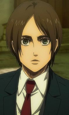 an anime character wearing a suit and tie