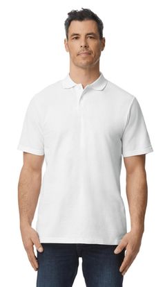 Elevate your brand with our Custom Polo T-Shirt. The perfect blend of style and functionality, these shirts are ideal for uniforms and events. Show off your brand in style and make a lasting impression with our high-quality custom designs. See features below. Unisex Polo - Features:5.2 oz., 100% ring spun cottonSport Grey is 90% ring spun cotton, 10% polyesterCotton products from Gildan support more sustainable and ethical cotton farmingBlack tear-away labelRolled forward shouldersClean finished White Cotton Polo Shirt With Branding, Moisture-wicking Cotton Polo Shirt, Basic Plain Cotton Polo Shirt, Classic Plain T-shirt With Polo Collar, Basic Cotton Polo Shirt, Polo T Shirt, In Style, Spun Cotton, High Quality