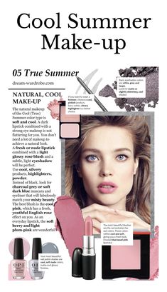 Cold Summer Makeup, Summer Pallete Outfits, True Summer Blush, Summer Cool Tone Makeup, Soft Summer Nail Polish, Cool Summer Palette Makeup, Cool Summer Makeup Palette, Cool Summer Color Palette Makeup