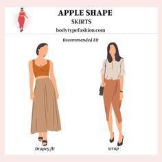 Apple Body Shape Outfits, Concept Wardrobe, Dress For Body Shape, Apple Body Shape, Apple Body Type, Apple Shape Outfits, No Waist