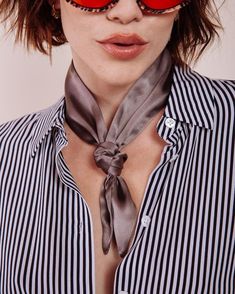 "The ultra chic accessory to keep you on your roulette game! Wrap this tie around your neck, head or anywhere else you so desire! These little scarves are the perfect accent to any outfit! - Handmade out of 100% silk charmeuse - Measures approx 33\" long by 2.5\" wide when laid flat - Made in LA with love Please note due to the individual, hand crafted quality of all our headbands, ties and turbans yours may not be exactly identical to the one modeled in the image depending on where the fabric i Formal Scarf Neckwear, Chic Formal Scarf As Neckwear, Elegant Scarves With Ribbon For Gift, Chic Formal Scarf Neckwear, Elegant Party Scarf, Silk Necktie As A Gift, Silk Standard Tie As A Gift, Classic Silk Scarf Neckwear, Chic Adjustable Scarves With Ties