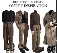 Dark Academia Outfit Men, Academia Summer Outfit, Mode Country, Spiritual Fashion