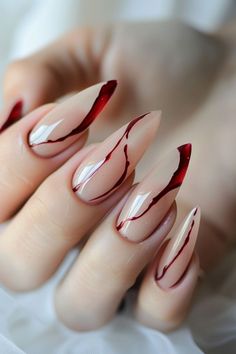 These sheer nude nails with cranberry red tips are an elegant choice for fall! The subtle design with a pop of color is perfect for any occasion. 🍂❤️ Check out more fall nail colors and inspo at NailHow.com. fall nail designs Light Nail Designs, Popular Nail Designs, Thanksgiving Nails, Nail Swag, Diy Nail Art, Fall Nail Art, Fall Nail, Fall Nail Designs