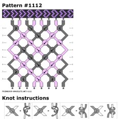 the diagram shows how to make an interlaced pattern