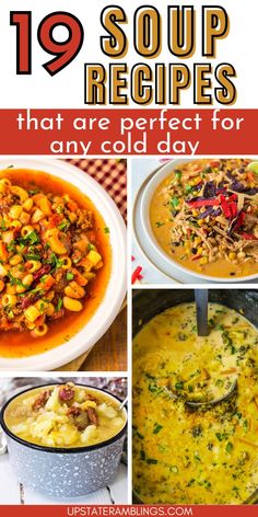 soup recipes that are perfect for any cold day