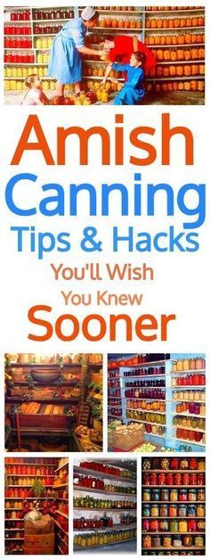 the cover of amish canning tips and hacks you'll wish you knew