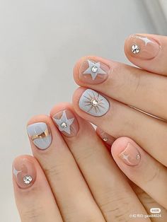 Short Square Nails Design Ideas, Short Fake Nails, Acrylic Nail Kit, Short Square Nails, Nail Length, Stick On Nails, Artificial Nails, Square Nails