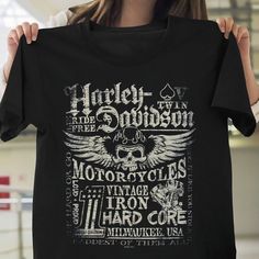 Harley Davidson T Shirt Biker Short Sleeve Unisex Woman Gift Motorcycle Shirt Harley Davidson Gift Vintage Harley Shirt Easy 30 day return policy Cotton Biker T-shirt With Letter Print, Biker Style Cotton T-shirt With Letter Print, Cotton Biker Tops With Letter Print, Biker T-shirt With Letter Print And Crew Neck, Biker Style T-shirt With Letter Print And Crew Neck, Biker Style Short Sleeve Tops With Letter Print, Biker Style Short Sleeve Cotton Top, Short Sleeve Cotton Biker Tops, Biker Style Cotton Top With Short Sleeves