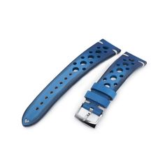 20mm or 22mm MiLTAT Italian Handmade Racer Vintage Blue Watch Strap, W– Strapcode Seiko Marinemaster, Seiko Samurai, Mini Turtles, Grey Watch, Green Watch, Royal Oak Offshore, Vintage Omega, Blue Watches, Vintage Rolex