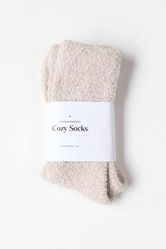 Cozy Cloud Socks - Ivory Cozy Soft Socks As Stocking Stuffers, Cozy Soft Socks For Loungewear, Soft Comfortable Socks, Cozy Socks With Soft Texture And Snug Fit, Cozy Soft Socks With A Cozy Fit, Cozy Soft Knit Socks For Loungewear, Soft Cozy Fit Socks For Loungewear, Cozy Soft Knit Loungewear Socks, Cozy Soft Gray Socks