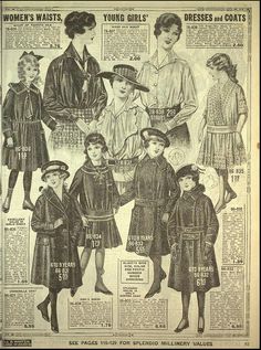 1920s Catalog, 1901 Fashion Plate, Prime Meridian, 1911 Fashion Plate, 1902 Fashion Plate, 1915 Fashion Plate, Vintage Sewing, American Girl