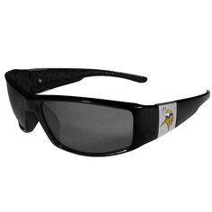 "Minnesota Vikings Shield your eyes and watch the plays in these Minnesota Vikings sunglasses. 100% UVA/UVB for maximum UV protection Flexible hinges help prevent breakage & make them more comfortable to wear Officially licensedFABRIC & CARE Polycarbonate Wipe clean Imported WARNING: Cancer and Reproductive Harm - www.P65Warnings.ca.gov. Siskiyou's products meet or exceed all Federal Safety guidelines. Warning -- Not intended for use by children under 12. Siskiyou Sports www.siskiyougifts.com 5. Wrap Sunglasses, Purdue Boilermakers, Wearing All Black, Fan Accessories, Auburn Tigers, Tennessee Volunteers, Lsu Tigers, Georgia Bulldogs, Outdoor Activity