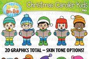 an advertisement for kids's christmas crafts with cartoon characters in hats and mittens