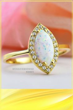 14K Marquise Opal Ring, Delicate Opal Ring, Dainty Opal Ring, Bridesmaid Gold Gift Ring, 10x05 Marquise Gold Opal Ring, 18k Solid Gold Ring #opalring #goldwomensring #marquiserings #goldjewelry #giftideasforwomen 14k Gold Opal Ring Hallmarked, Gold Opal Multi-stone Ring, Opal Multi-stone Ring As A Gift, Elegant Marquise Opal Ring Gift, Opal Moonstone Ring For Anniversary, Elegant Gift Opal Ring Marquise Shaped, Hallmarked White Gold Opal Ring, Marquise Opal Jewelry As A Gift, Marquise Opal Jewelry For Gift