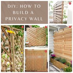 diy how to build a privacy wall