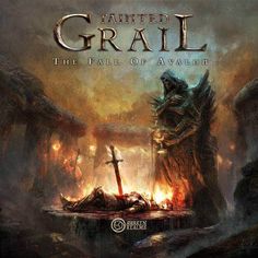 the cover art for harry grail's book, the fall of avador