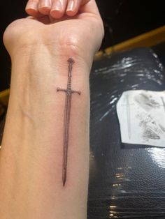 Cross Swords Tattoo Design, Iron Sharpens Iron Tattoo, Medieval Tattoo Ideas, Truth Tattoo, Bicep Tattoo Women, Lower Arm Tattoos, Medieval Tattoo, Special Tattoos